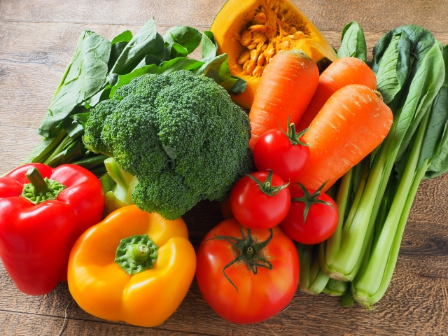 食物繊維 : 野菜